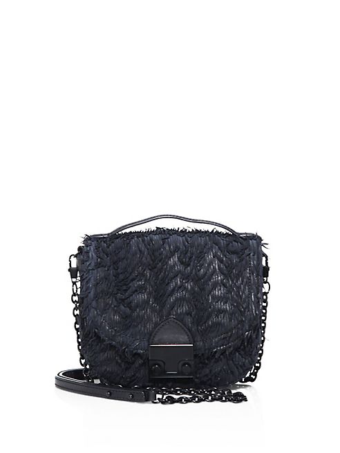 Loeffler Randall - Fringed Leather Saddle Bag