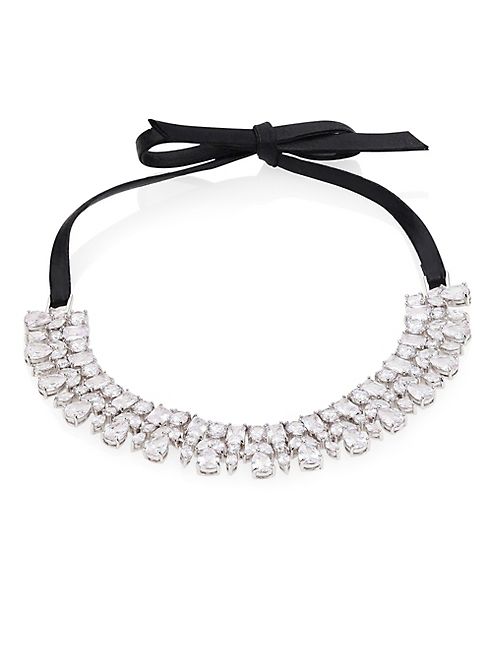 Fallon - Monarch Mayfair Crystal & Leather Choker