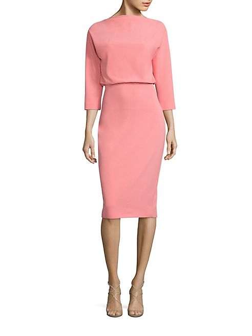 Badgley Mischka - Dolman Sleeve Sheath Dres