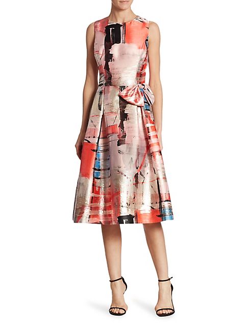 Teri Jon by Rickie Freeman - Printed Cocktail Dress