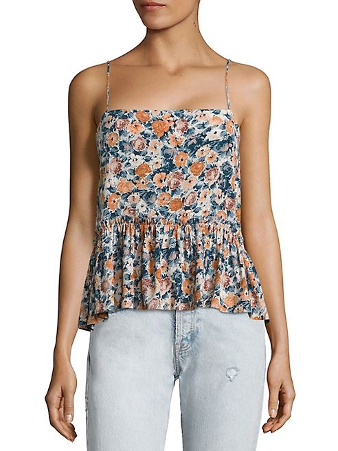 Current/Elliott - Floral Peplum Top