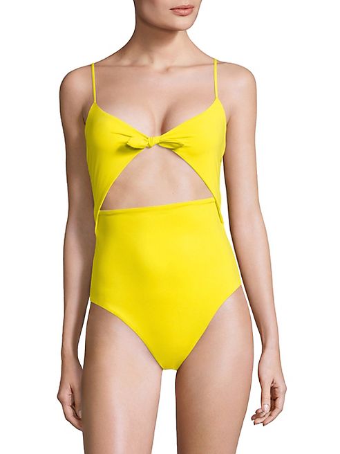 Mara Hoffman - One-Piece Tie-Front Swimsuit