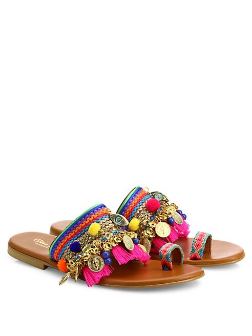 Elina Linardaki - Jaipur Embellished Slides