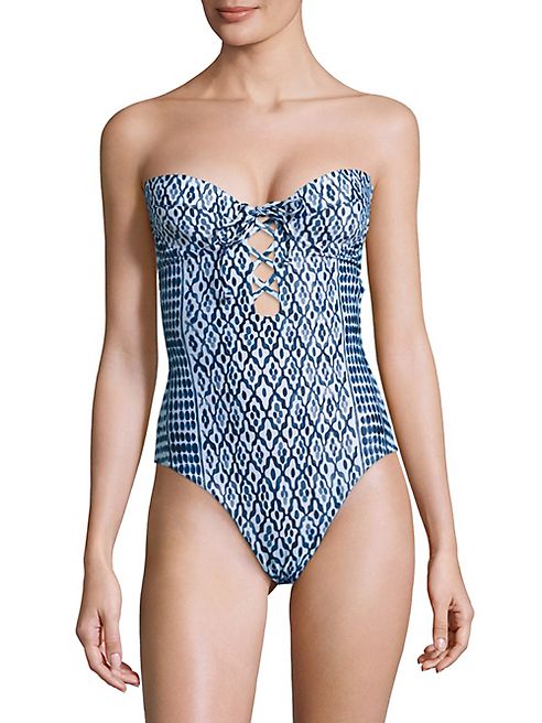 Mara Hoffman - Listello One Piece Lattice Underwire Swimsuit