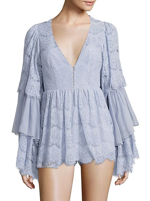 Alice McCall - Diamond Dancer Arizona Ruffled Playsuit