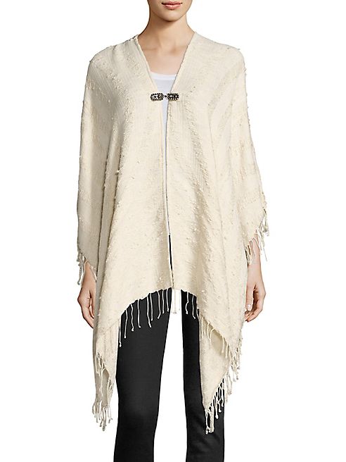 The Kooples - Solid Tassel Detailed Poncho