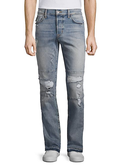 Hudson - Skinny Intent Distressed Jeans