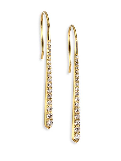 ILA - Emi Diamond & 14K Yellow Gold Drop Earrings