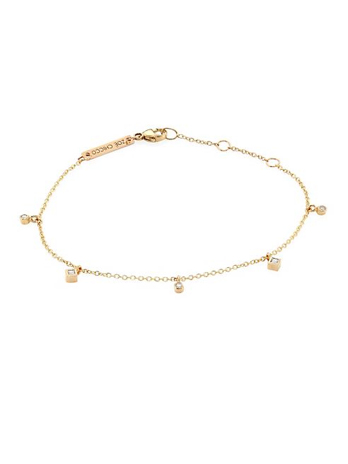 Zoe Chicco - Diamond & 14K Yellow Gold Bracelet