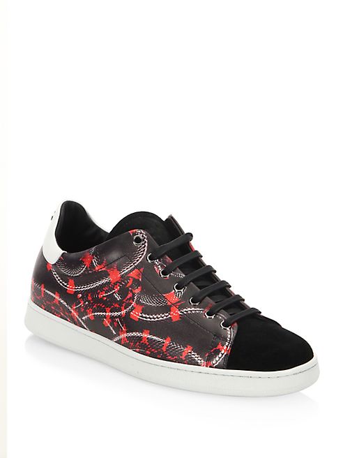 Marcelo Burlon - Isabel Snake Printed Leather Sneakers