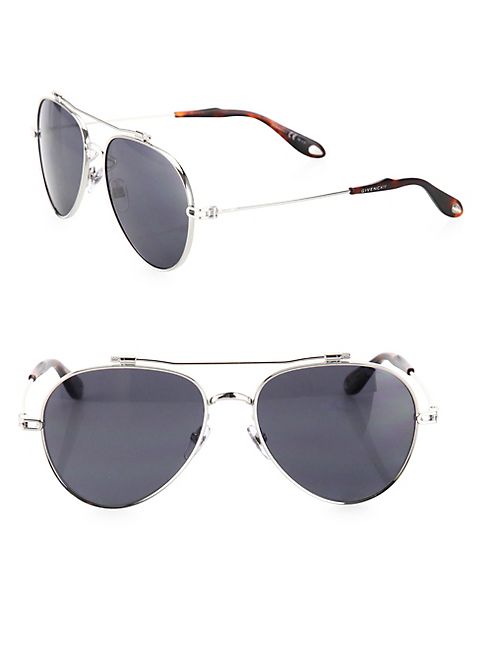 Givenchy - 58MM Polarized Aviator Sunglasses