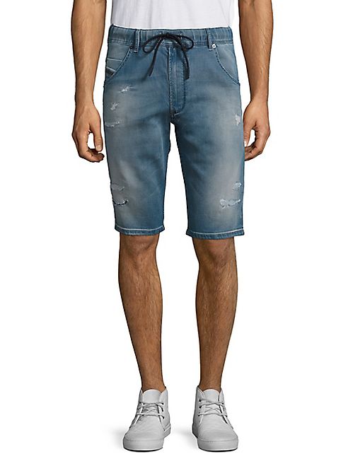 Diesel - Krooshort Distressed Drawstring Shorts