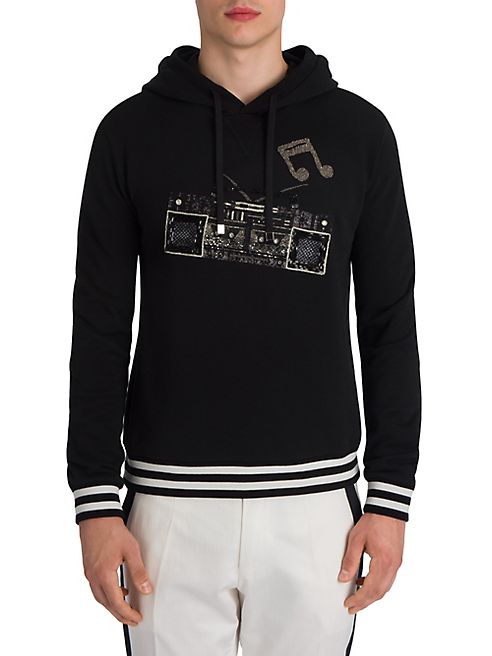 Dolce & Gabbana - Stereo Appliqued Hoodie