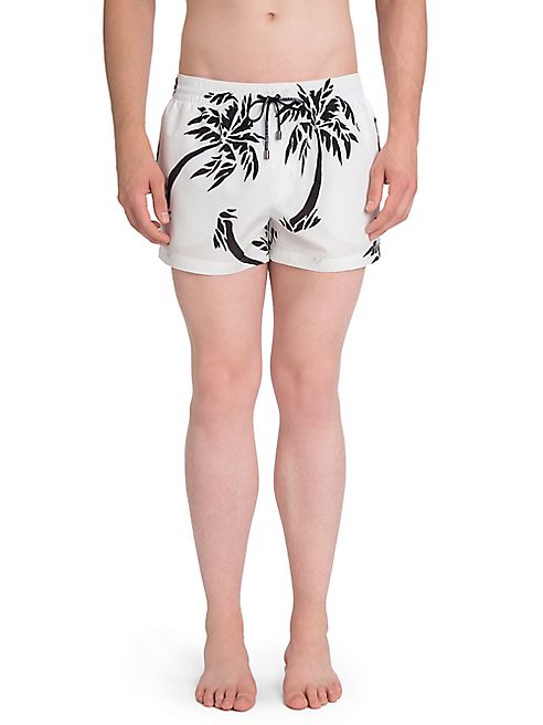 Dolce & Gabbana - Palm Tree Printed Swim Shorts