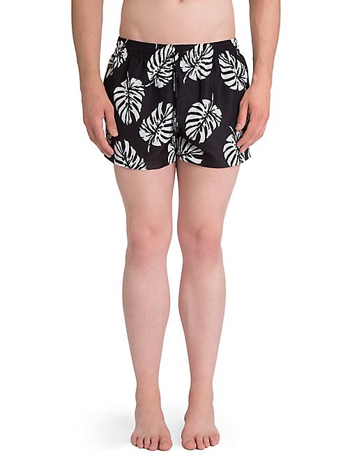 Dolce & Gabbana - Banana Leaf Printed Swim Shorts