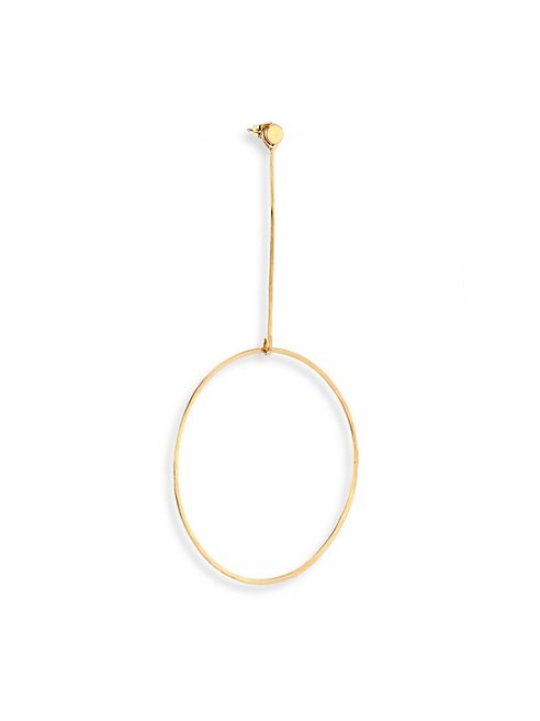 Zoe Chicco - 14K Yellow Gold Single Disc Stud & Large Circle Earring