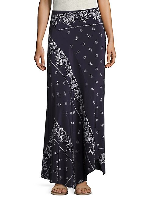 Theory - Sopheena Bandana Silk Maxi Skirt