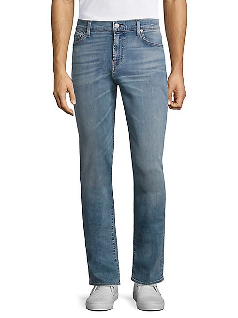 7 For All Mankind - Tidal Wave Faded Slimmy Jeans