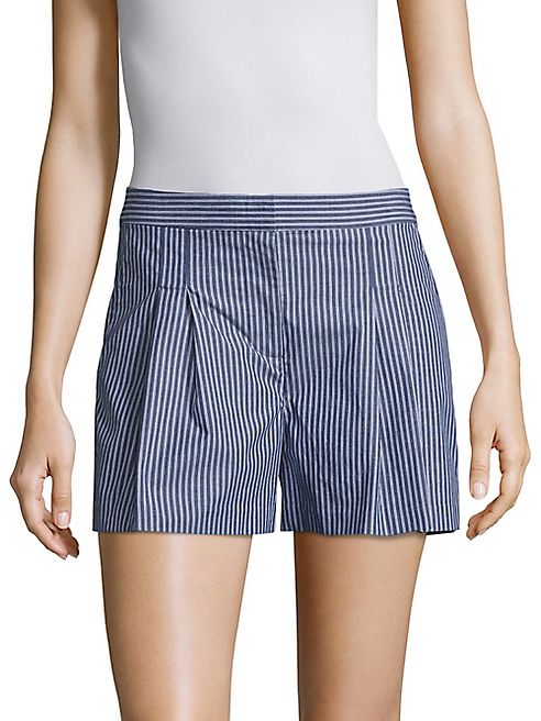 MICHAEL MICHAEL KORS - Pane Striped Pleated Shorts