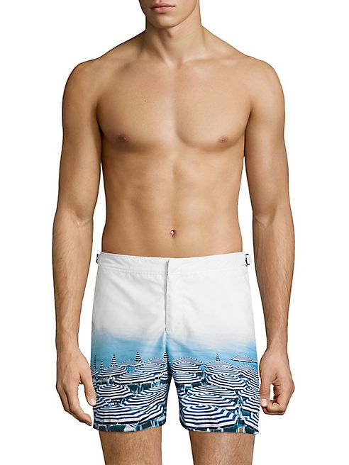 Orlebar Brown - Bulldog Parasol Paradise Graphic Printed Swim Trunks