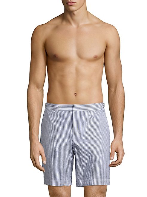 Orlebar Brown - Dane Cotton Seersucker Swim Trunks