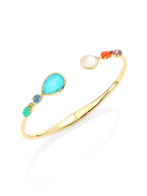 IPPOLITA - 18K Rock Candy Semi-Precious Multi-Stone Bangle