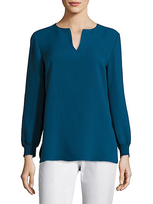 Lafayette 148 New York - Ariel Silk Double Georgette Blouse