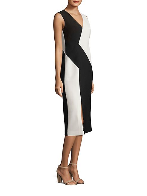 Lafayette 148 New York - Havana Colorblock Crepe Dress