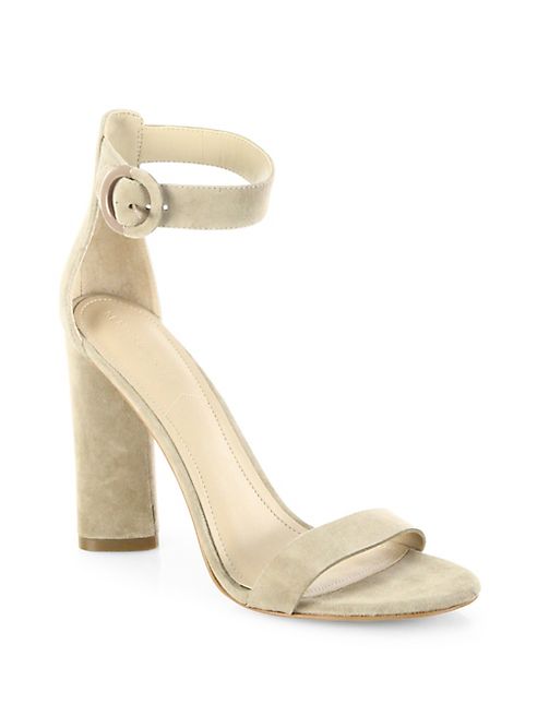 KENDALL + KYLIE - Giselle Suede Ankle-Strap Sandals