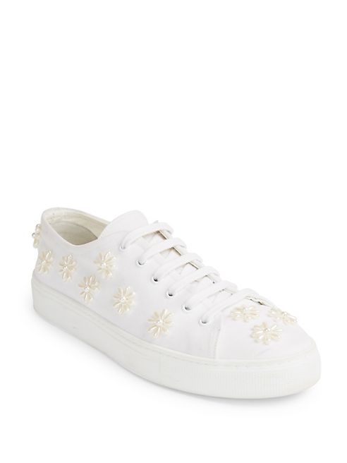 Simone Rocha - Beaded Lace-Up Sneakers