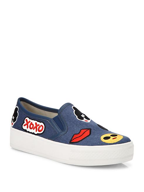 Alice + Olivia - Pia Emoji Slip-On Sneakers