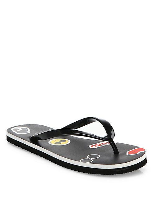 Alice + Olivia - Catalina Emoji Flip Flops