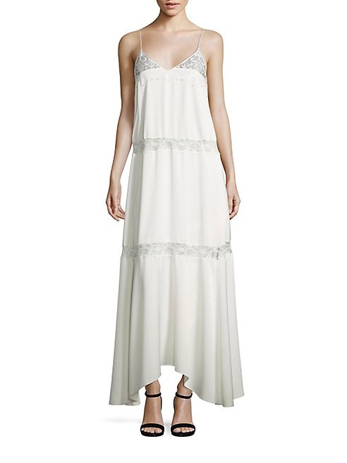 Theory - Walela Crepe & Lace Maxi Dress