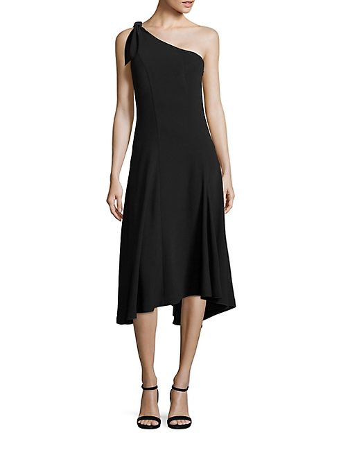 Theory - Liberik One-Shoulder Crepe Dress