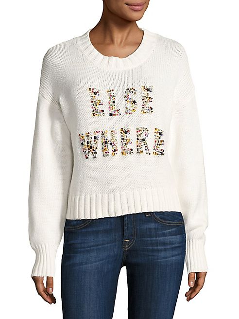 Wildfox - Elsewhere Embellished Knit Sweater