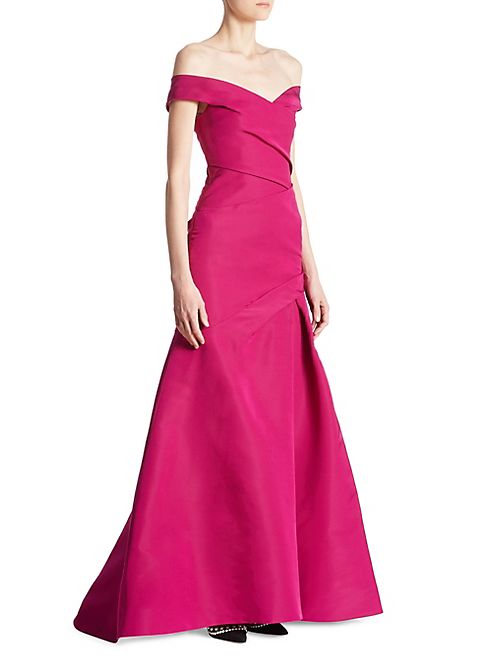 Monique Lhuillier - Off -The-Shoulder Gown