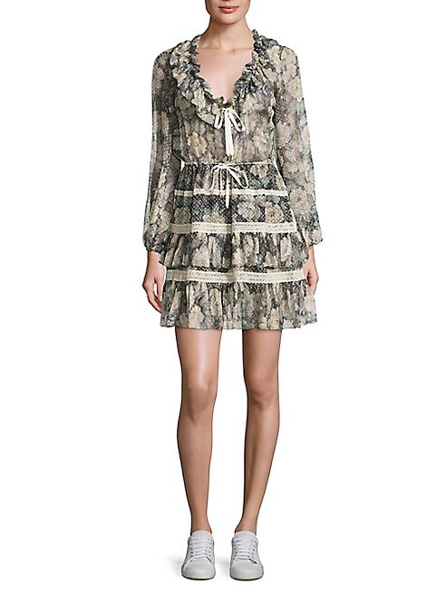 Zimmermann - Bowerbird Draw Frill Silk Dress