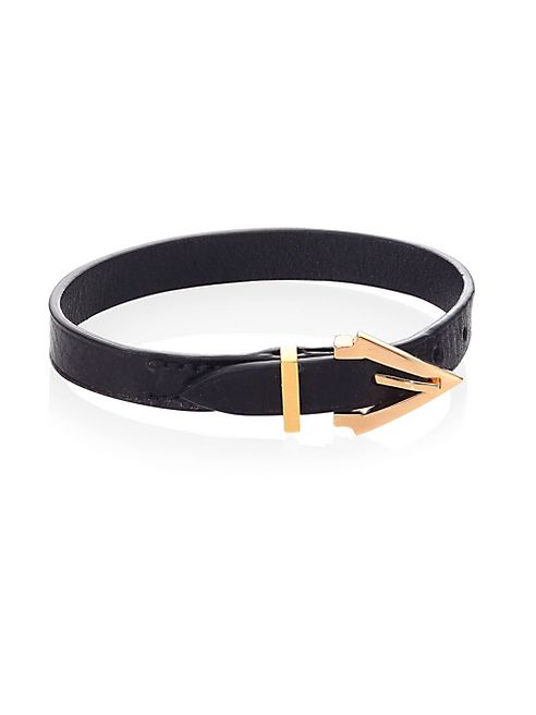 Vita Fede - Mini Titan Pelle Leather Bracelet/Rose Goldtone