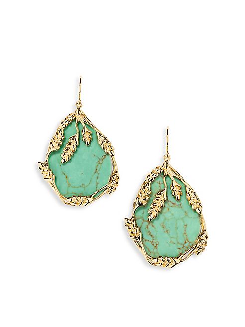 Aurélie Bidermann - Françoise Turquouise Drop Earrings