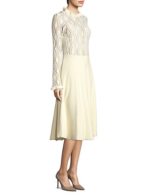 See by Chloé - Lacy Jersey Long Sleeve Dress