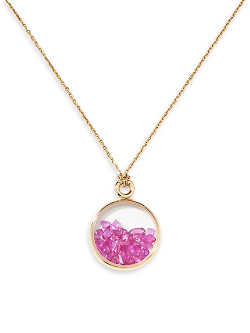 Aurélie Bidermann - Baby Chivor Ruby & 18K Yellow Gold Medallion