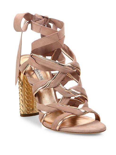 Casadei - Block Heel Leather Sandals