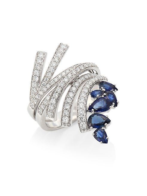 Hueb - Mirage Diamond & Blue Sapphire Ring