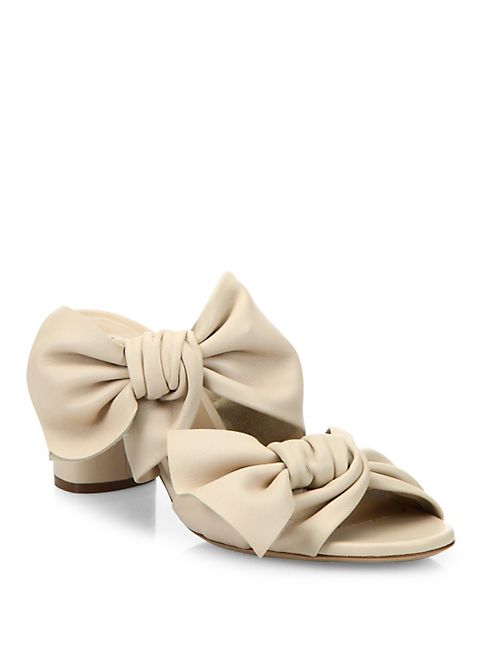 Casadei - Bow Leather Sandals