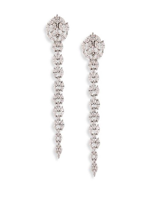 Fallon - Monarch Marquis Crystal Fishtail Earrings