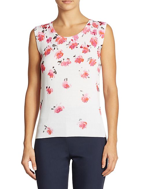 Lela Rose - Floral Knit Top