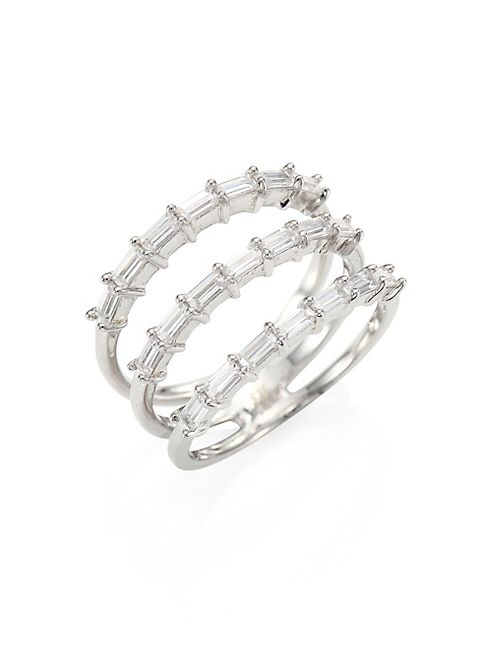 Fallon - Monarch Deco Triple Crystal Ring