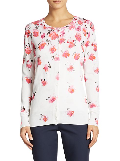 Lela Rose - Floral Knit Cardigan