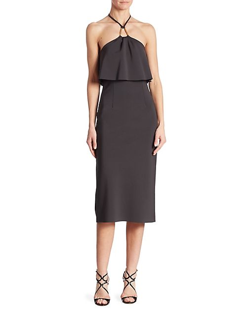 Trina Turk - Soozy Popover Neoprene Halter Dress