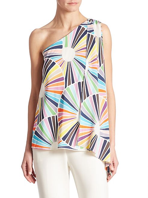 Trina Turk - Ezmeralda One-Shoulder Silk Top